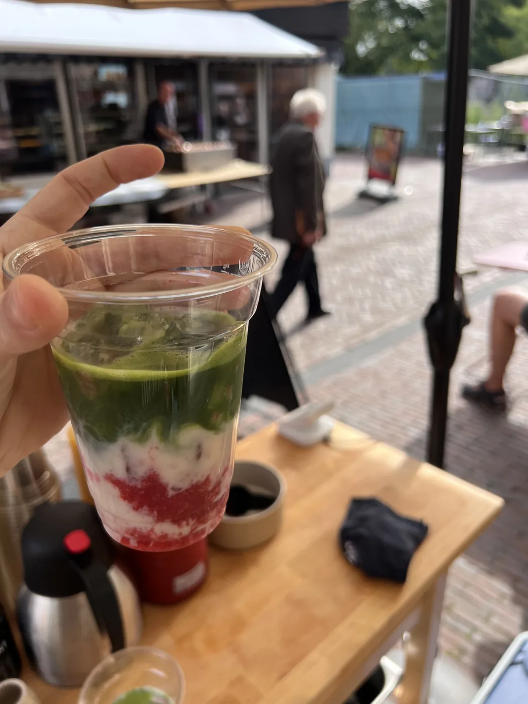Matcha smoothie tijdens Donderdag Meppeldag in Meppel